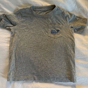 Vineyard Vines Kids Gray T-Shirt with Blue Logo